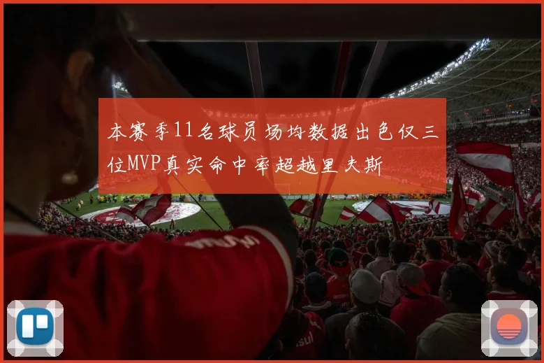 本赛季11名球员场均数据出色仅三位MVP真实命中率超越里夫斯